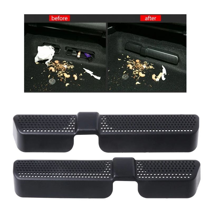 

2x Car Rear Seat Air Condition Duct Outlet Cover For Volkswagen VW Tiguan 16 17