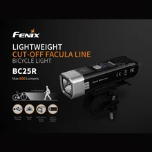 Горячий торт Fenix BC25R 600 люменов USB Перезаряжаемый светильник, отрезной по весу, велосипедный светильник для поездок на велосипеде