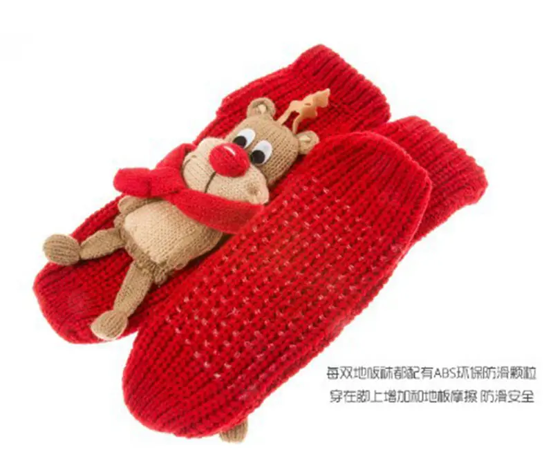 Top fashion 2016 new handmade animal cartoon Christmas cute warm wool socks women's socks floor socks