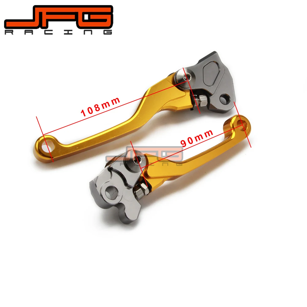 

CNC Pivot Foldable Clutch Brake Lever For RMZ250 RMZ 250 2005-2006 gold Supermoto Enduro Dirt Bike Off Road Motocross