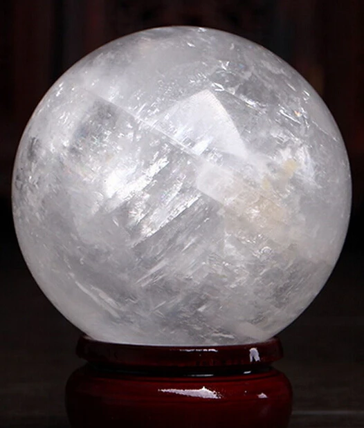

WW 100 Stand NATURAL CLEAR QUARTZ CRYSTAL SPHERE BALL HEALING GEMSTONE