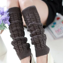 10 цветов, гетры для женщин, весна-осень, теплые, вязаные, повседневные, свободные, вязаные, длинные носки 40 см