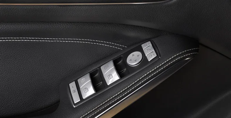 Оконное стекло автомобиля кнопка подъема Стикеры для Mercedes Benz A B C E GLA CLA GLK GL ml GLE класса