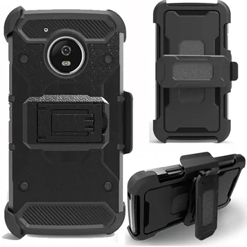 

Heavy Duty Hybrid Rugged Case For Motorola Moto G5/Plus Shockproof Belt Clip Holster Cover For Motorola Moto G5/G5 Plus }
