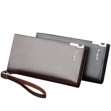 Мужской бумажник длинный клатч бумажник для визиток держатель кофе PU кожаная сумка телефон пакет запястье сумка универсальность молния кошельки
