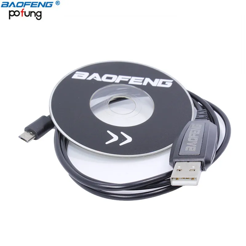 BAOFENG Accessories USB Programming Cable For BAOFENG BF-T1 Mini Walkie Talkie BF-9100 Mobile Radio With CD Firmware Parts