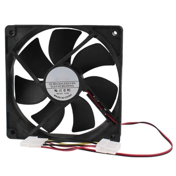 

YOC-5* Sale PC Brushless DC Cooling Fan 4 Pin Connector 7 Blades 12V 12cm 120mm