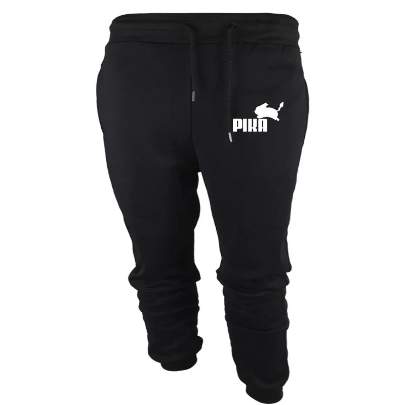 

2019 Spring Cargo Pants Men Cotton Polyester pokemon devil Elastic Waist Hip Hop Men Joggers Pants Black Men Casual Trousers