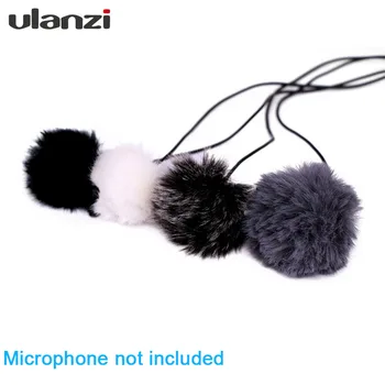 

Ulanzi Microphone Furry Windscreen Muff Soft Windshield for Compact Microphones 5/10MM Mic for SONY RODE BOYA Lavalier Label Mic