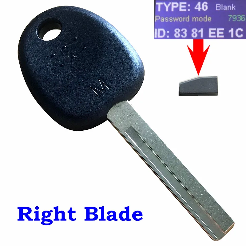 Uncut пустой ключ зажигания с ID46 чипом транспондера для HYUNDAI ACCENT VELOSTER неразрезанный чип приемо-передатчика ключ пустой HY18-PT