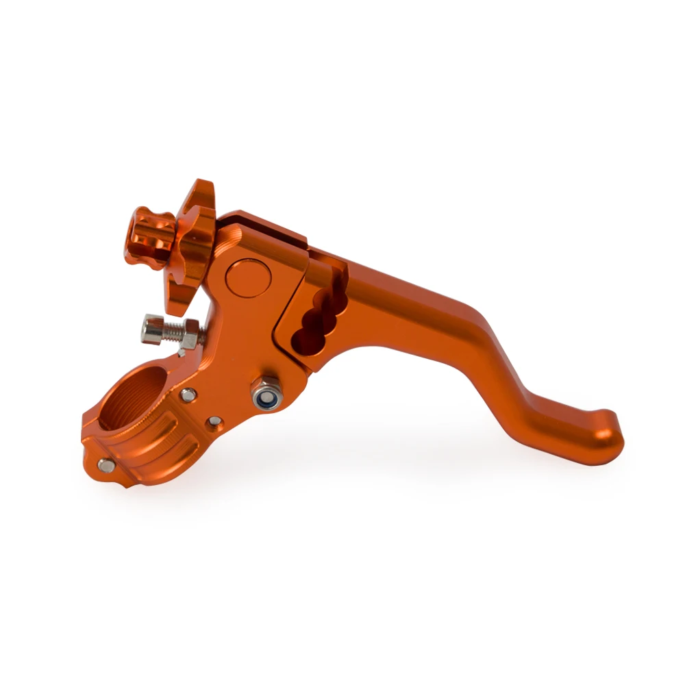 Мотоцикл 22 мм короткий трюк рычаг сцепления кабель производительность легко тянуть Левый Рычаг для SUZUKI RM125 DMZ250 - Цвет: Оранжевый