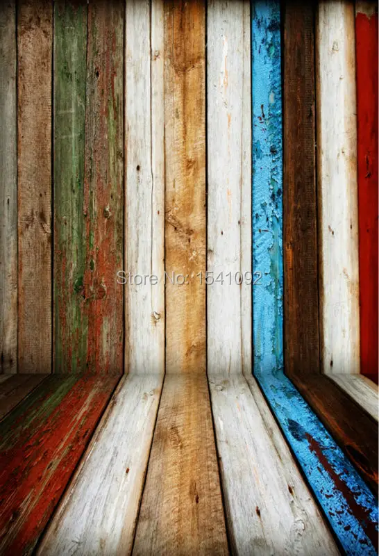 

5X7FT Customize free shipping wood children vinyl photography backdrop Digital Printing Vinyl cloth background d-898