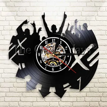

1Piece Rock 'n' Roll Vintage Vinyl LP Record Wall Clock Rock Music Modern Decorative Time Clock 12" Rocker Wall Art Clock