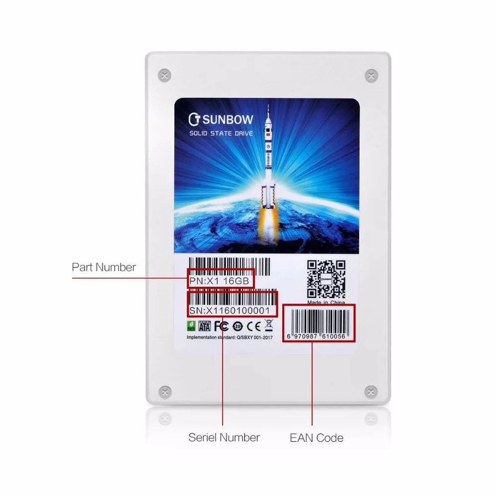 SSD 2,5 дюймов SATA3 16 ГБ 32 ГБ жесткий диск HD HDD внутреннего типа для ноутбука рабочего TC-SUNBOW