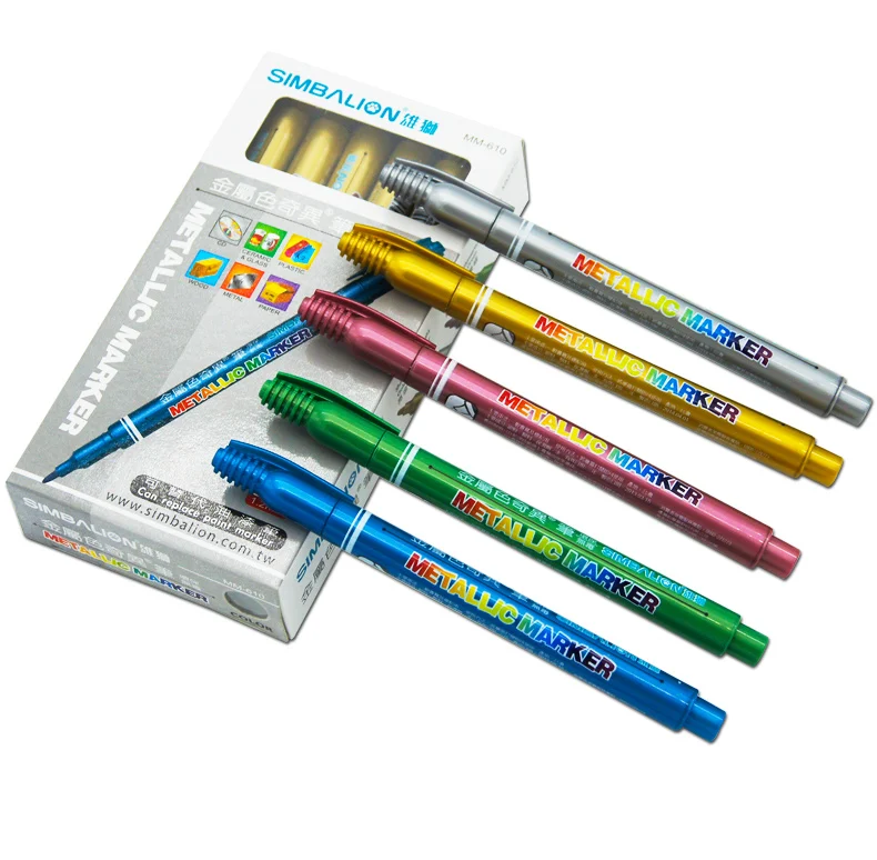 MM-610 metal color singular pen marker pen signature pen environmental protection quick-drying waterproof refill 1.0MM