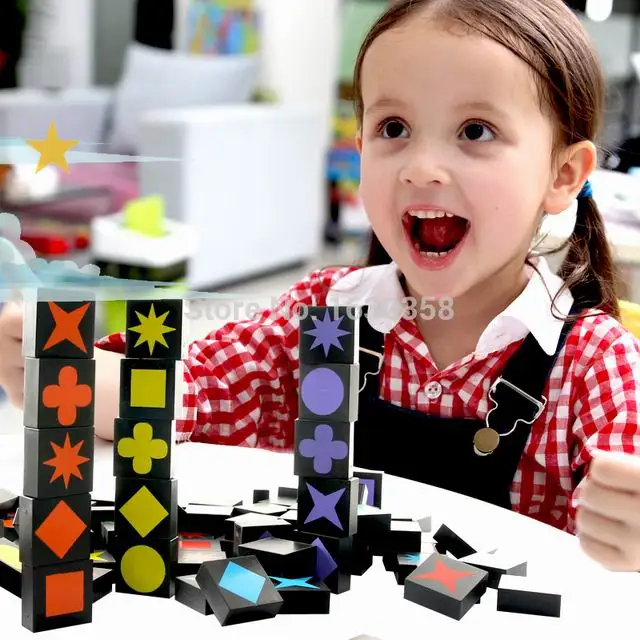

Children Educational Toy Kids Present Holiday Greetings Gifts Stationery Qwirkle 108 Wooden Tiles Family Games Box
