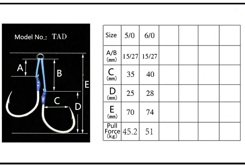 5/0 6/0 смонтированные из высокоуглеродистой стали двойные крючки для медленного высадки приманки вспомогательные Крючки рыболовные Крючки морской катер