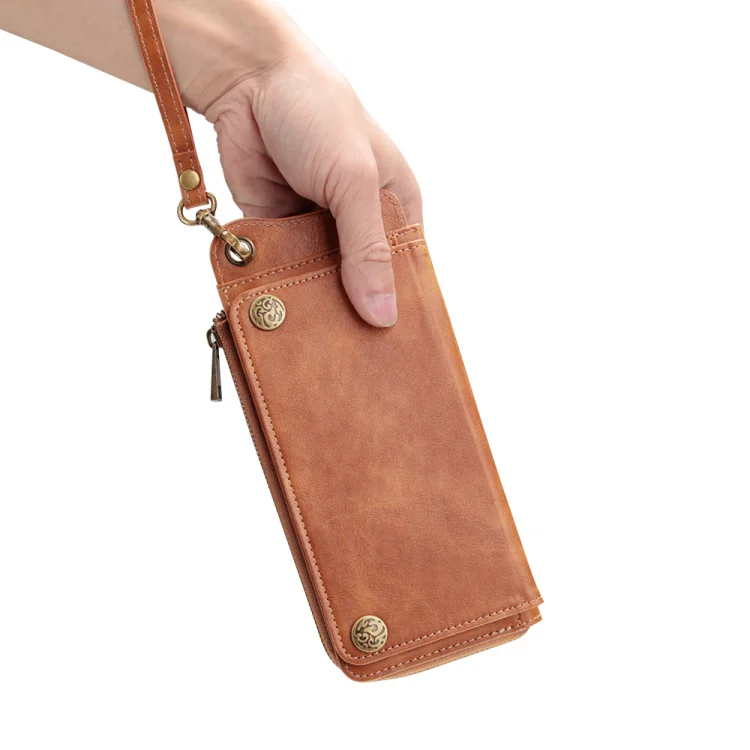 

Retro PU leather 2-in-1 multi-function wallet for iPhone 7 8 Plus iX XS XR multi-card slot for iPhone XS MAX 11Por MAX phone bag