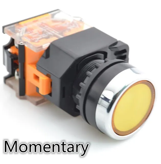 Buy 6pcs 22mm Momentary & Latching Push button switch