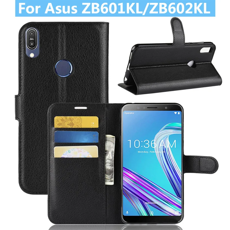 Флип чехол для Asus Zenfone 4 Max Pro M1 ZB601KL ZB602KL кожаный телефона стильный книжка с