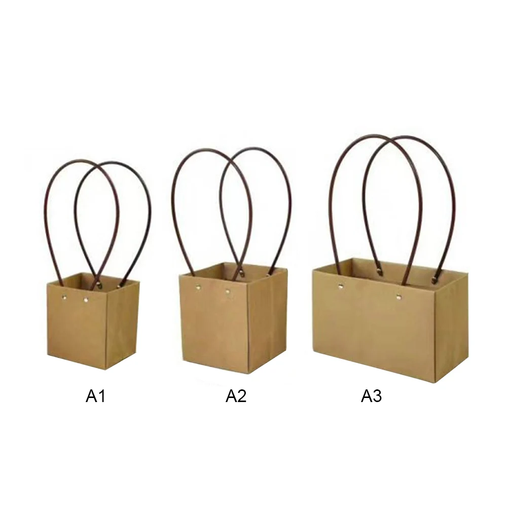 

Kraft Paper Flower Bag DIY Valentine's Day Flower Wrapping Box Gift Packing Box Bouquet Florist Supplies Wedding Decoration