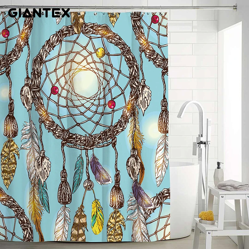 GIANTEX Водонепроницаемая занавеска для ванной душ шторы в ванную комнату Cortina Ducha
