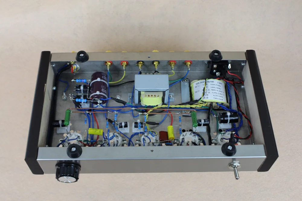 Nobsound домашний усилитель звуковой трубки из нержавеющей стали чехол 5Z4P+ 6H8C+ 6P3P монтируемый ламповый усилитель выход 8 Вт+ 8 Вт AC110V/220 В