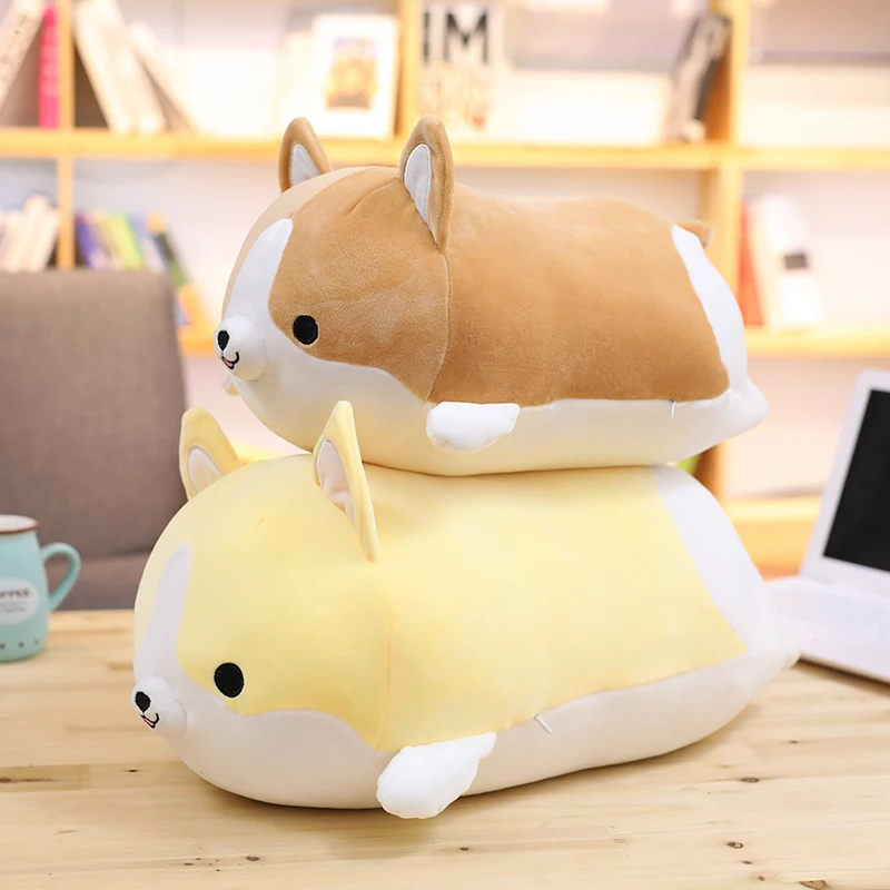 Brinquedo de Pelúcia Presente dos Desenhos Animados para Crianças Presente para Meninas Quente Bonito Corgi Cão Recheado Macio Animal Travesseiro Adorável Kawaii Valentine 1pc 60cm 14 Cheap Animais de pelúcia