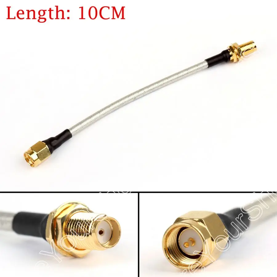 

Areyourshop Sale 10CM SMA Male To SMA Female RG141 Extension Cable Made With Semi Rigid Cable Jackp