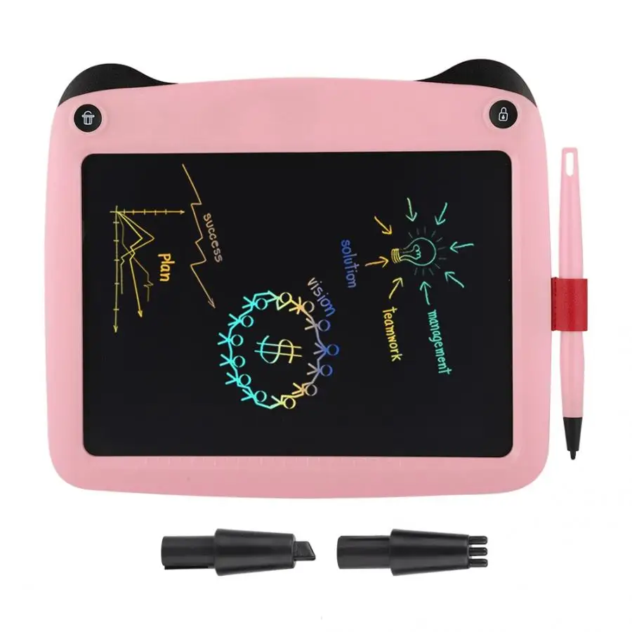 9-дюймовый Портативный Смарт ЖК-дисплей красочные планшет с электронным блокнотом, доска для рисования с пюпитром стилусы пера