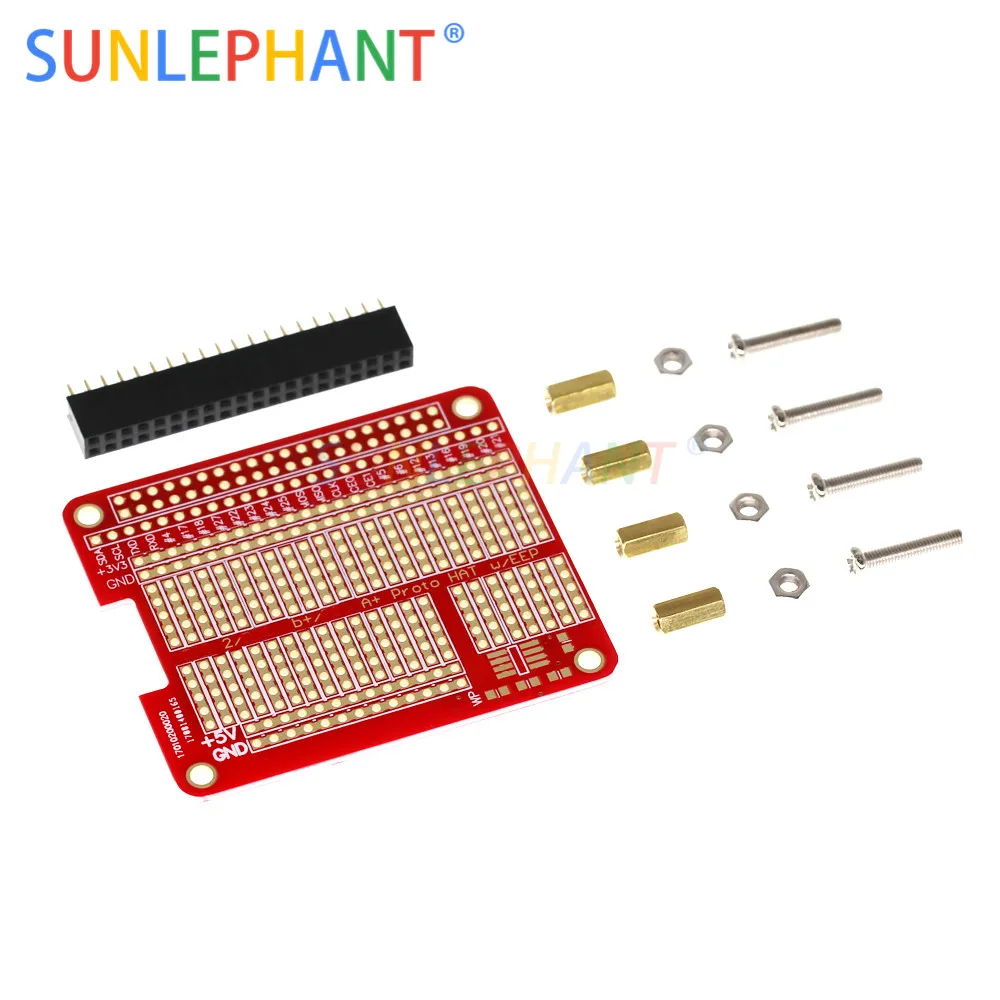 Плата расширения для крышки Proto Raspberry Pi 3 и Model B + Plus красная плата RPI