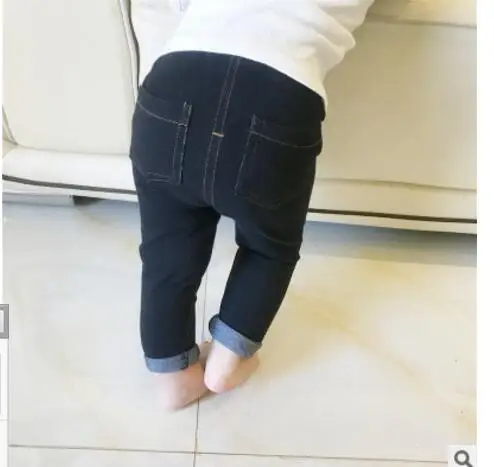 

2017 For Bebek Giyim Infant Baby Boys&girls Spring Brand Clothes Children Girls Patter Cotton Jeans Pants Size 6-24 Months