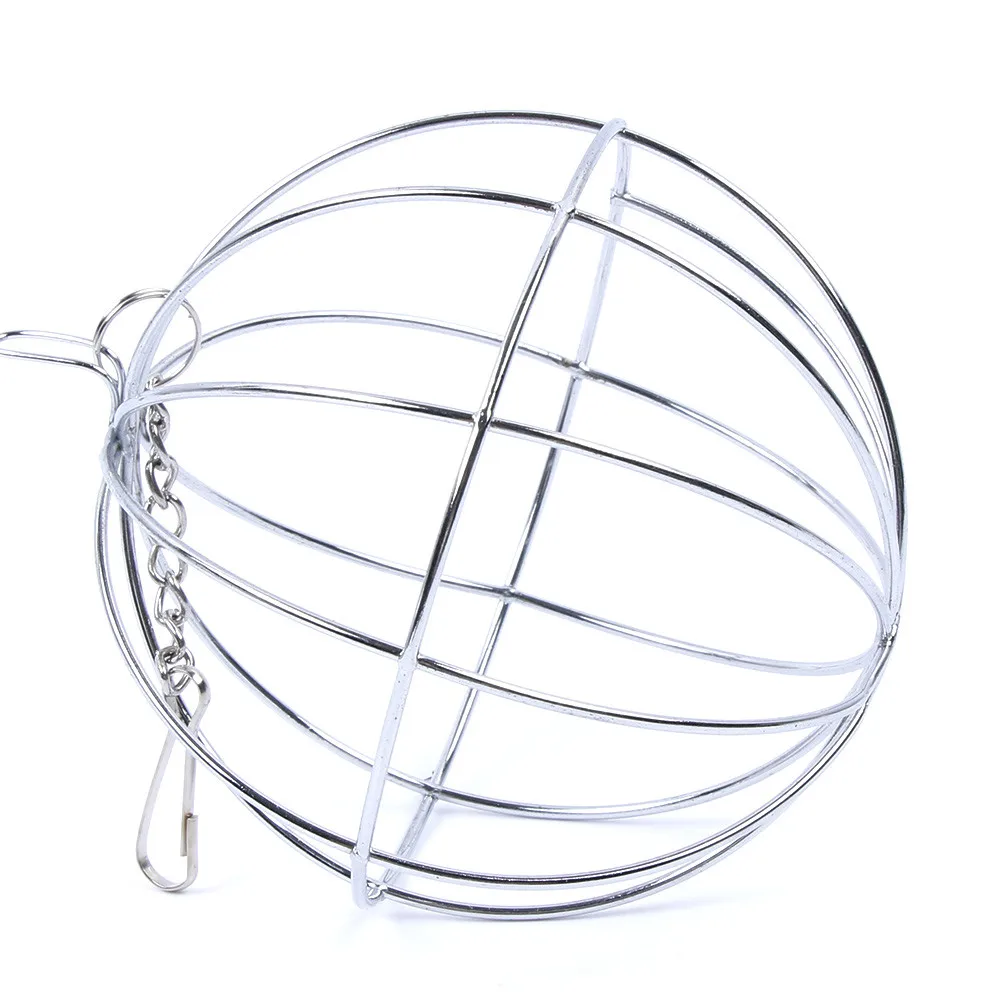 

Stainless Steel Round Sphere Feed Dispense Exercise Hanging Hay Ball Guinea Pig Hamster Rat Rabbit Pet Toy Hot Sale 1pc