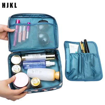 

HJKL Multifunction travel Makeup Bags Women Toiletries Organizer Cosmetic Bag Waterproof Female Storage Make up Cases