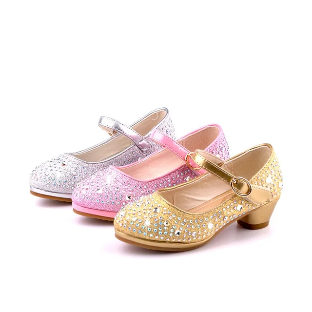 2016Fashion Sparkling Children Girls Wedding Shoes/Little Girls