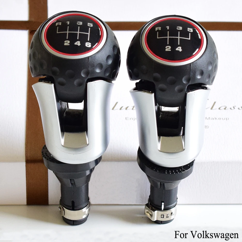 

Auto Black Panel Red circle 5/6 Speed Car Gear Shift Knob Lever For Volkswagen VW Golf 7 Mk7 GTI GTD 2013 2014 2015 2016-2018
