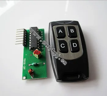 

RF ASK Wireless Receiver and water proof transmitter module electrician 4 port digital wireless remote