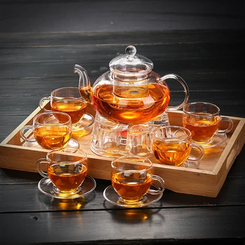 

best choice glass teaset, whole teapot sets, Home ware gift teapot kettle supply,600-800ml glass tea set