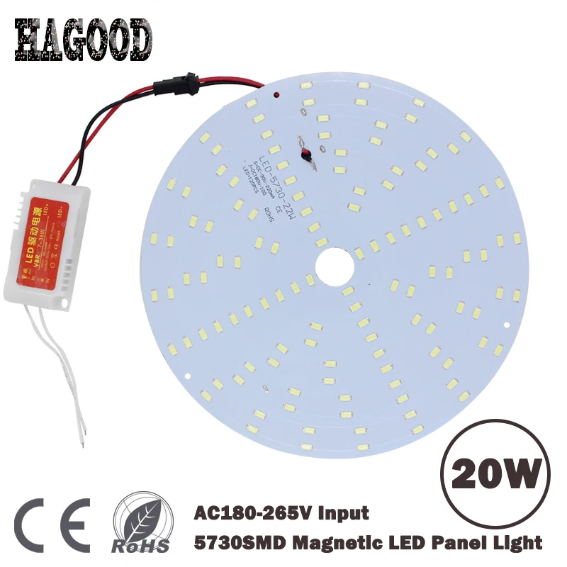 

Free Shipping warm/cold 20W Smd 5730 Led Ceiling Panel Light/Led Circular Ceiling LightingLED Lamp Board 180-265V Chandelier DIY