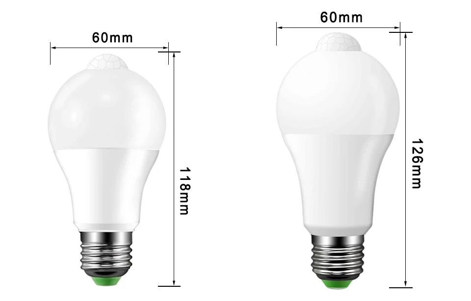 E27 движения PIR Сенсор светильник лампочка IP42 12 Вт, 18 Вт, 110V 220V светодиодный заката до рассвета светильник лампа для дома патио умный светильник ing сад ночника