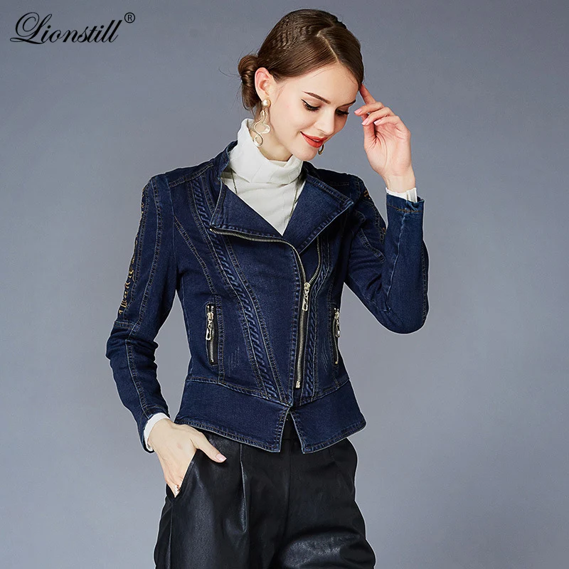 Female Denim Jacket Coat Spring Large Size Long Sleeve