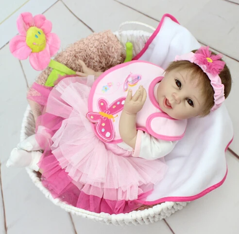 

New Silicone Reborn Baby Doll Toys For Sale Princess Baby Doll For Child Girl Brinquedos Christmas Present Birthdat Gift