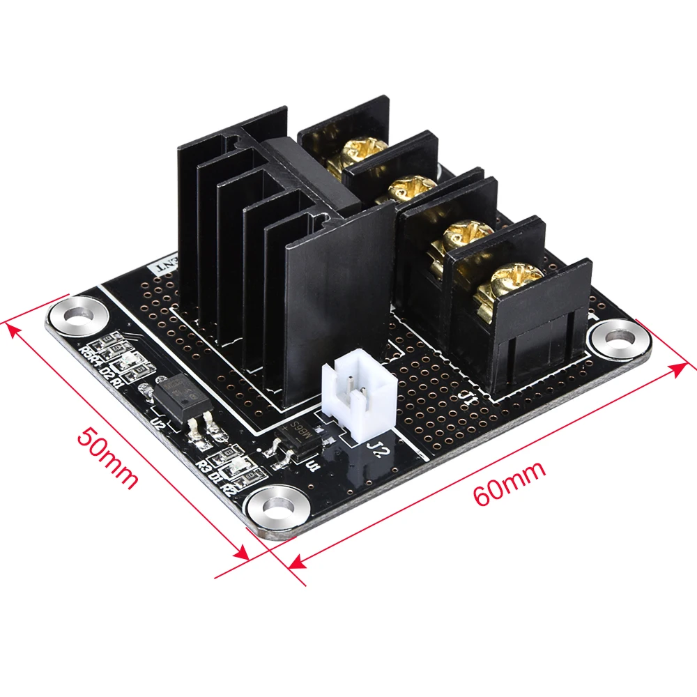 Аксессуары для 3D-принтеров модуль расширения мощности с подогревом модуль горячей кровати MOSFET высокой мощности MOS модуль с кабелем для MK