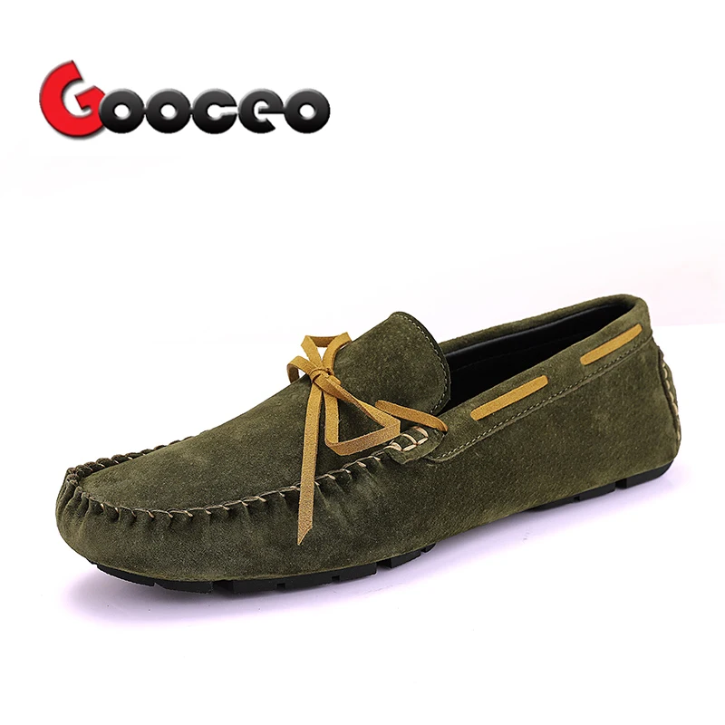 

Men's Loafers Moccasins Flats Driving Doug Shoes Boat Low-top Slip-On Men Spring Suede Leather Casual Nubuck Handmade Leisure