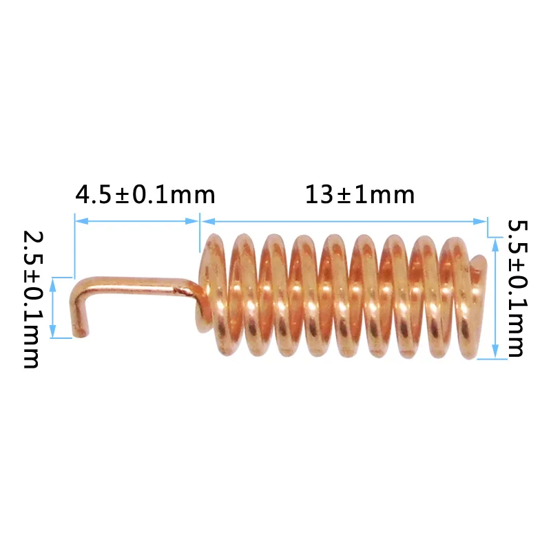 Shipping-50PCS/упаковка SW868-TH13 Антивибрационная 2,15 dBi Усиление 868 МГц медная пружинная антенна