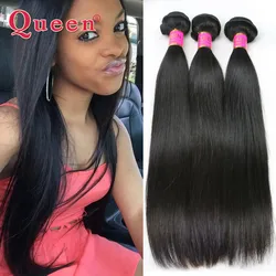 

Brazilian Virgin Hair Straight 3pcs Queen Hair Products Cheap Virgin Brazilian Straight Hair Weave Bundles Top Grade Human Hair