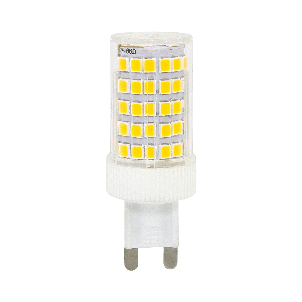 No Flicker Super Bright G9 LED Lamp AC220V 86LEDS 10W Ceramic SMD2835