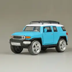 1:36 Масштаб сплава отступить модели автомобилей, высокая моделирования Toyota FJ, металл diecasts, музыкальный и мигающий, бесплатная доставка