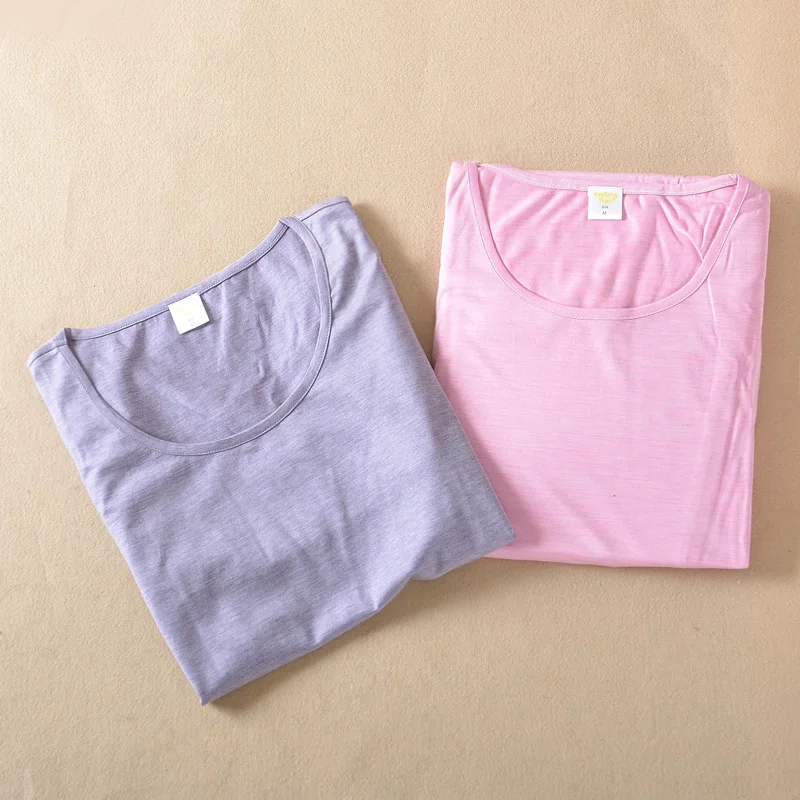 Silk Cotton Long-sleeve Long Johns Underwear Set Women Thermal 80% Mulberry  Silk Antibiotic M/L/XL Free Shipping - AliExpress
