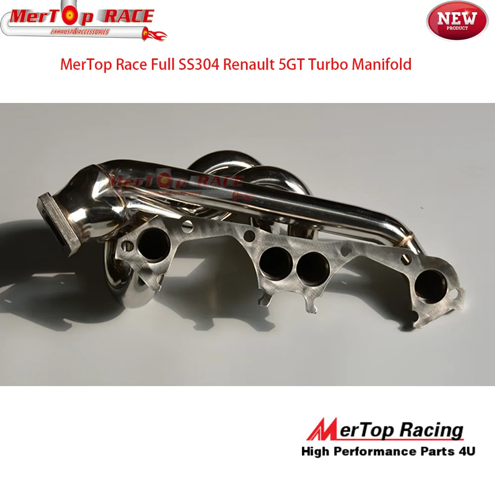 Discount MERTOP RACE Full Exhaust  system  for  5GT manifold+Downpipe+cross over pipe+Catback 6